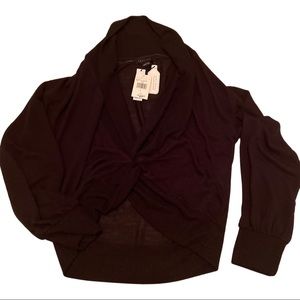 Black Sanctuary pullover knot sweater